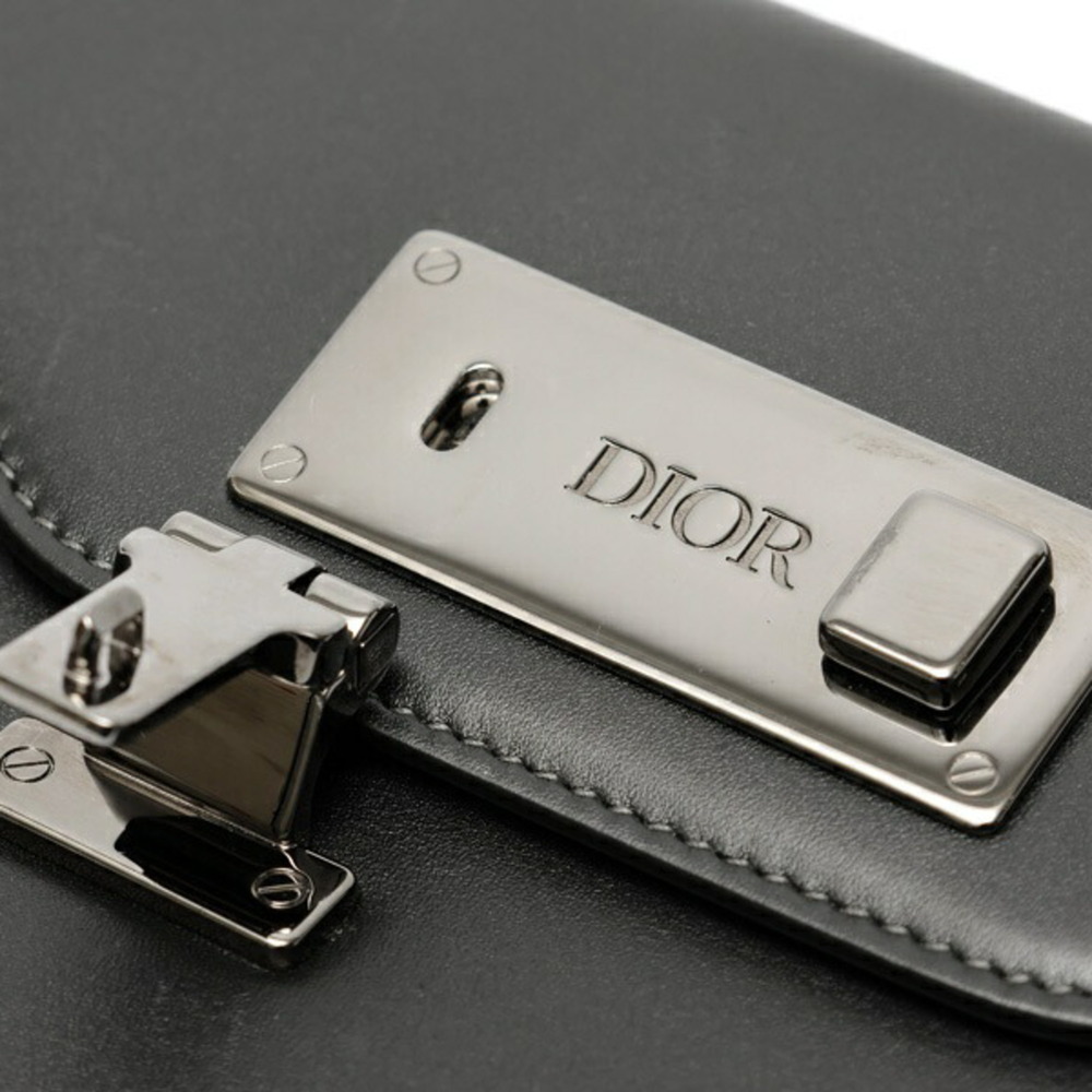 CHRISTIAN DIOR Black Leather Shoulder Bag - Picture 5 of 9